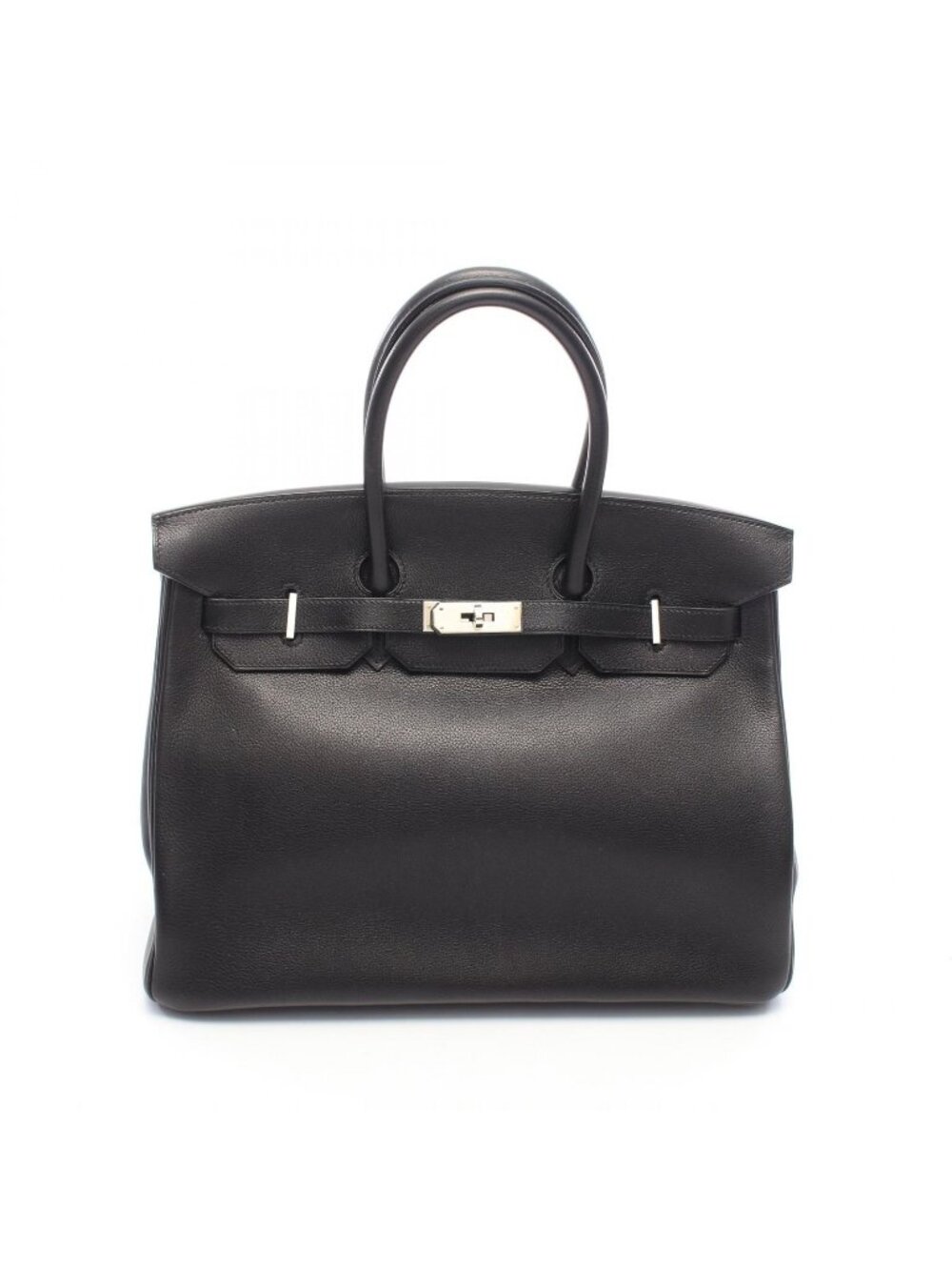 Hermes Handbag Birkin 35 Black Calfskin